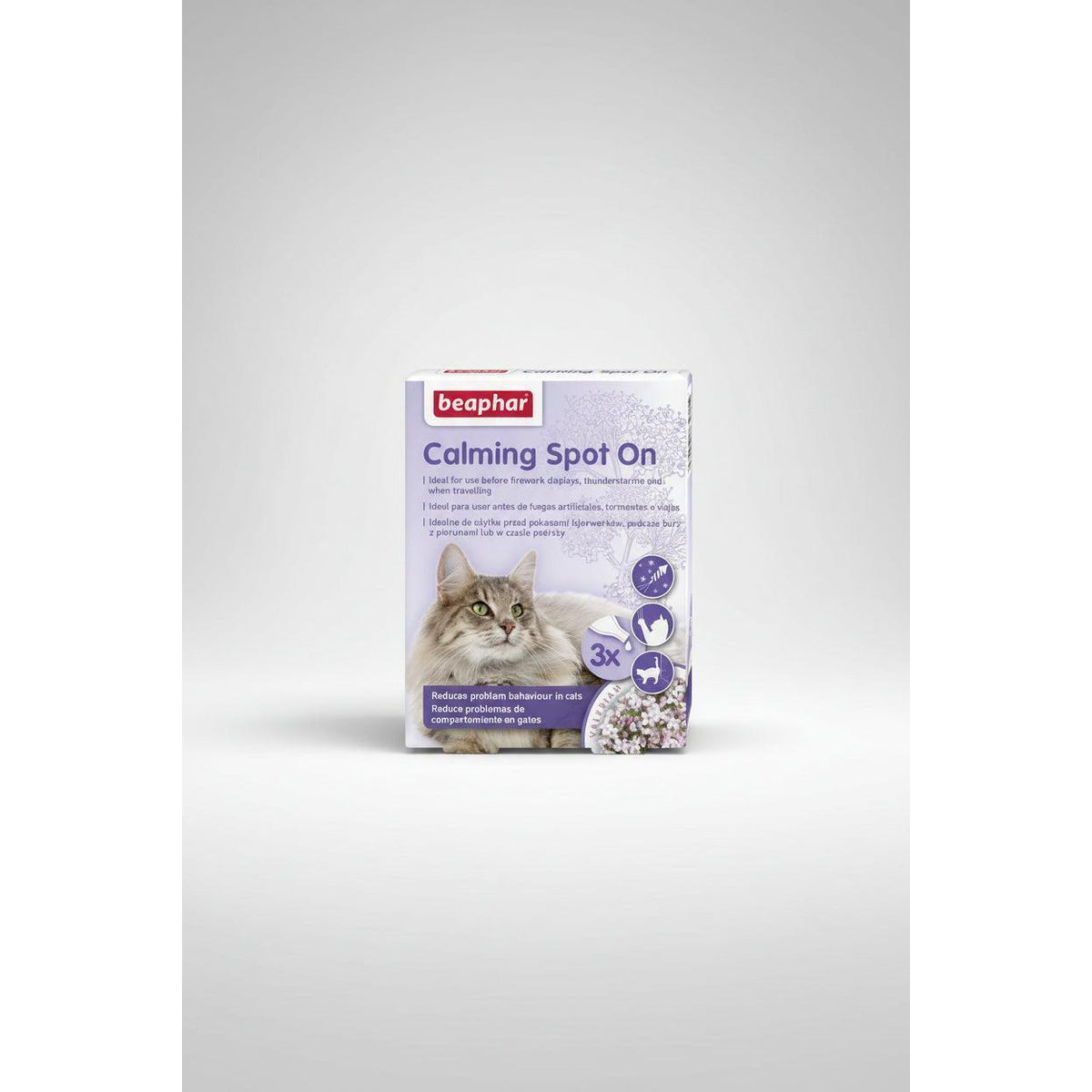 Beaphar Calming Spot-On for Cats with valerian 3 x 0.4ml pack