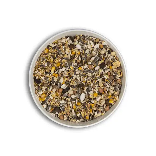 Cunipic Premium Parrot Food – Complete Seed Mix 1kg – close-up of the food inside the pack