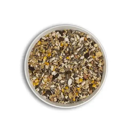 Cunipic Premium Parrot Food – Complete Seed Mix 1kg – close-up of the food inside the pack