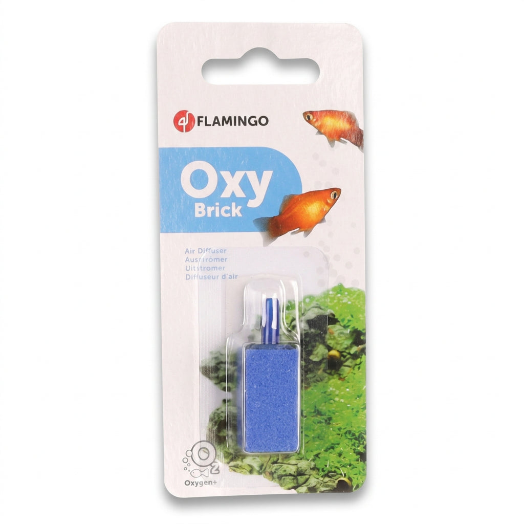 Blue rectangular aquarium air diffuser stone 30 by 15 by 15 millimetres