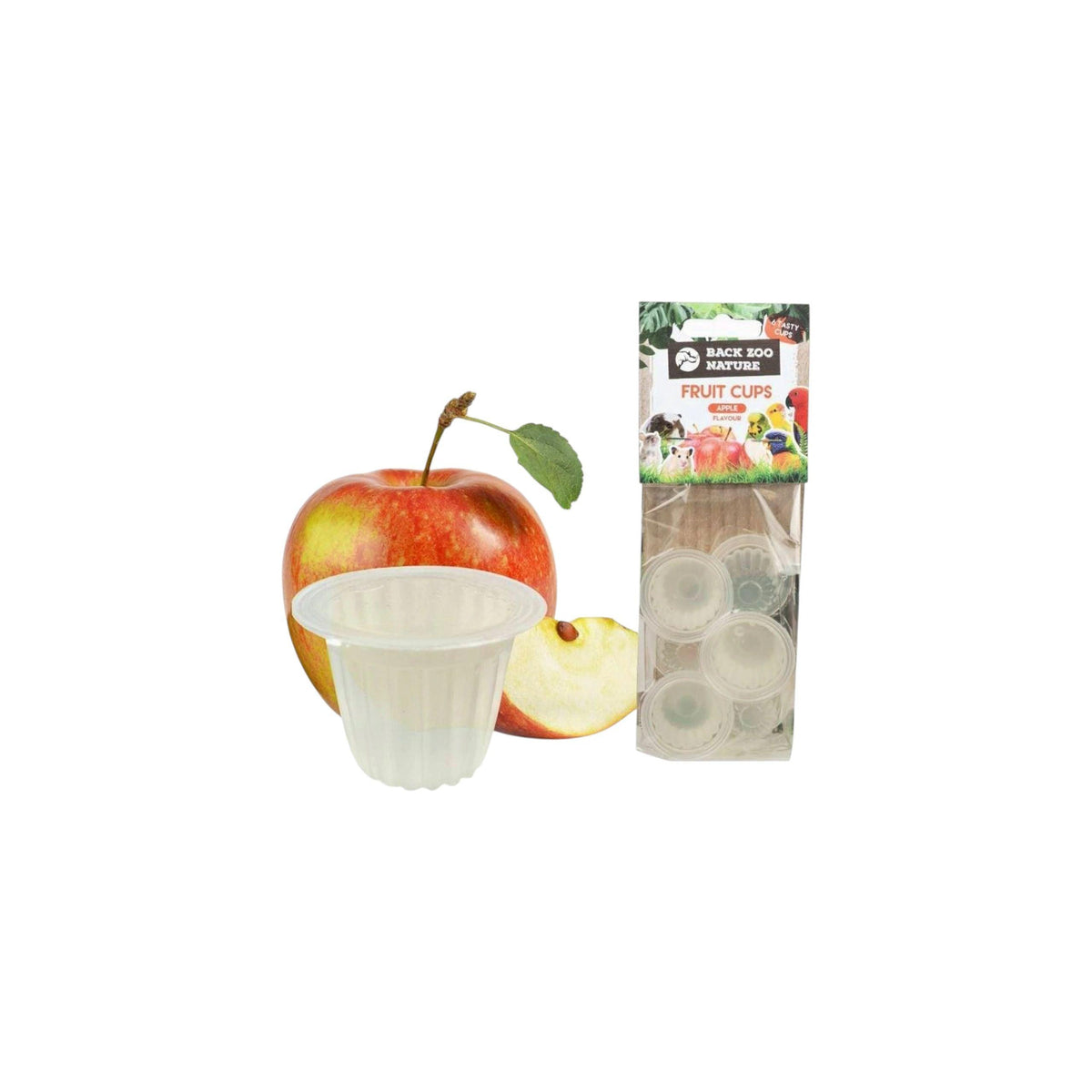 Back Zoo Nature Fruit Cups ( Jelly Pods ) Apple 6 pcs