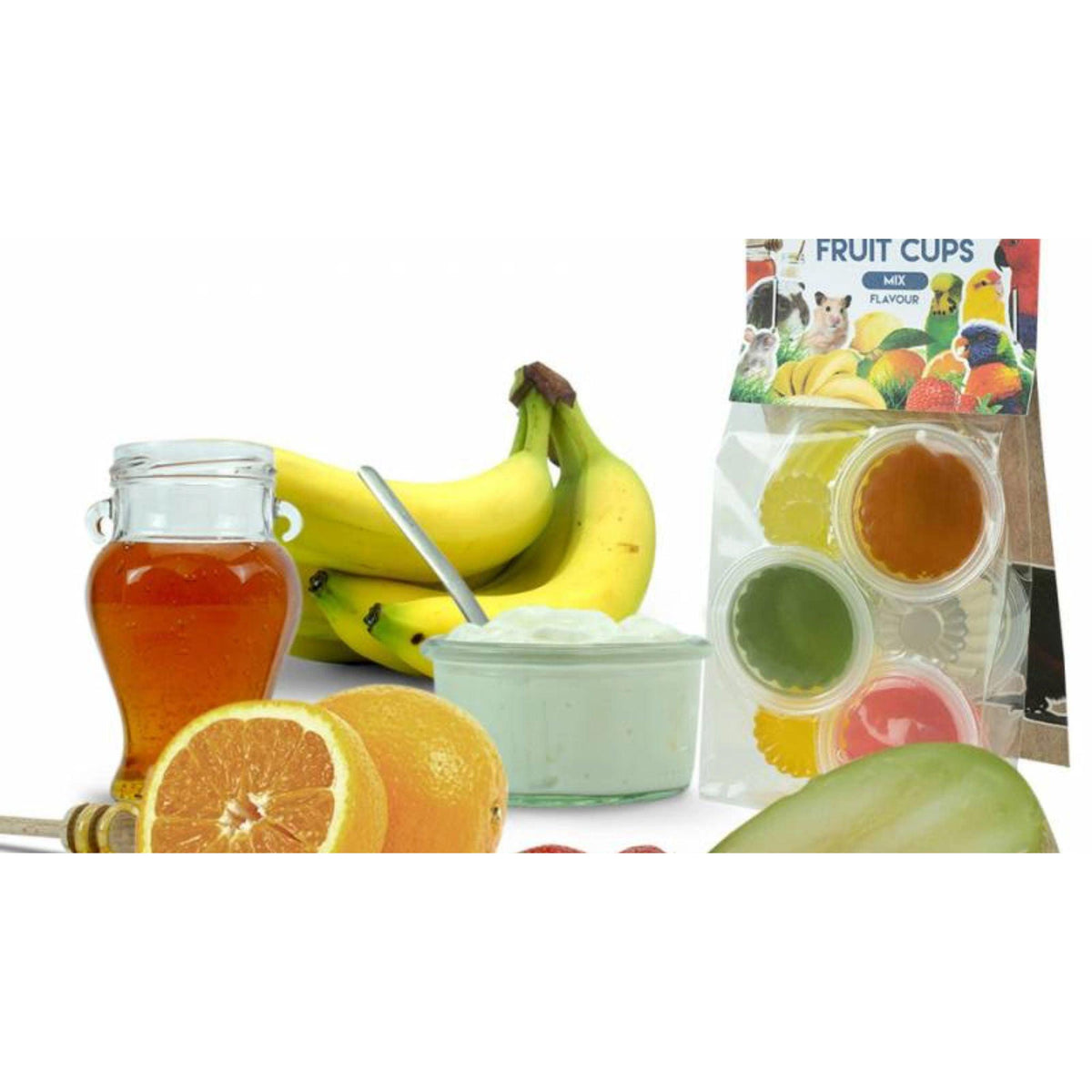 Back Zoo Nature Fruit Cups ( Jelly Pods ) Mix 6 pcs
