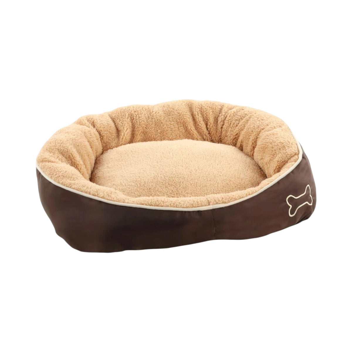 Basket Chipz Rectangle Beige Dog Bed Small - 52cm x 42 cmx 20cm
