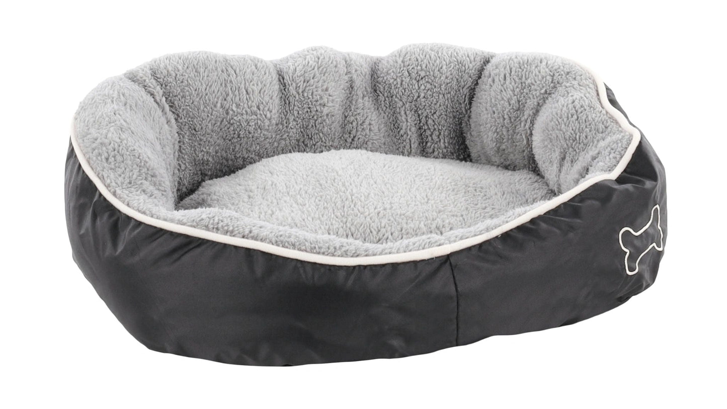 Basket Chipz Rectangle Grey Dog Bed Small - 52cmx46cmx20cm