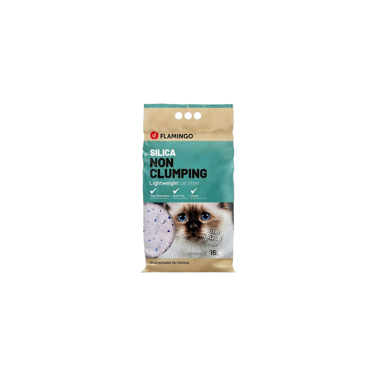 Cat Litter Silica Medium grains 16L