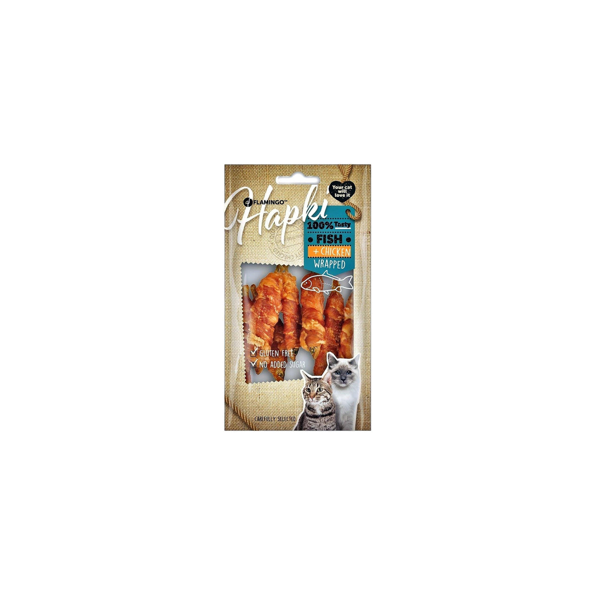 Cat Treats Snacks Hapki Dried Fish with chicken & Fish