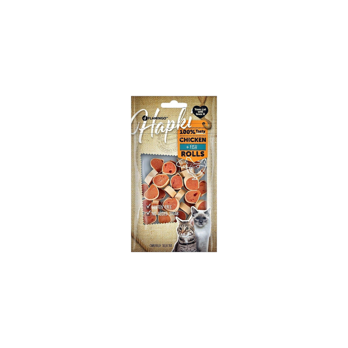 Cat Treats Snacks Hapki Sushi rolls Fish & with chicken 50g