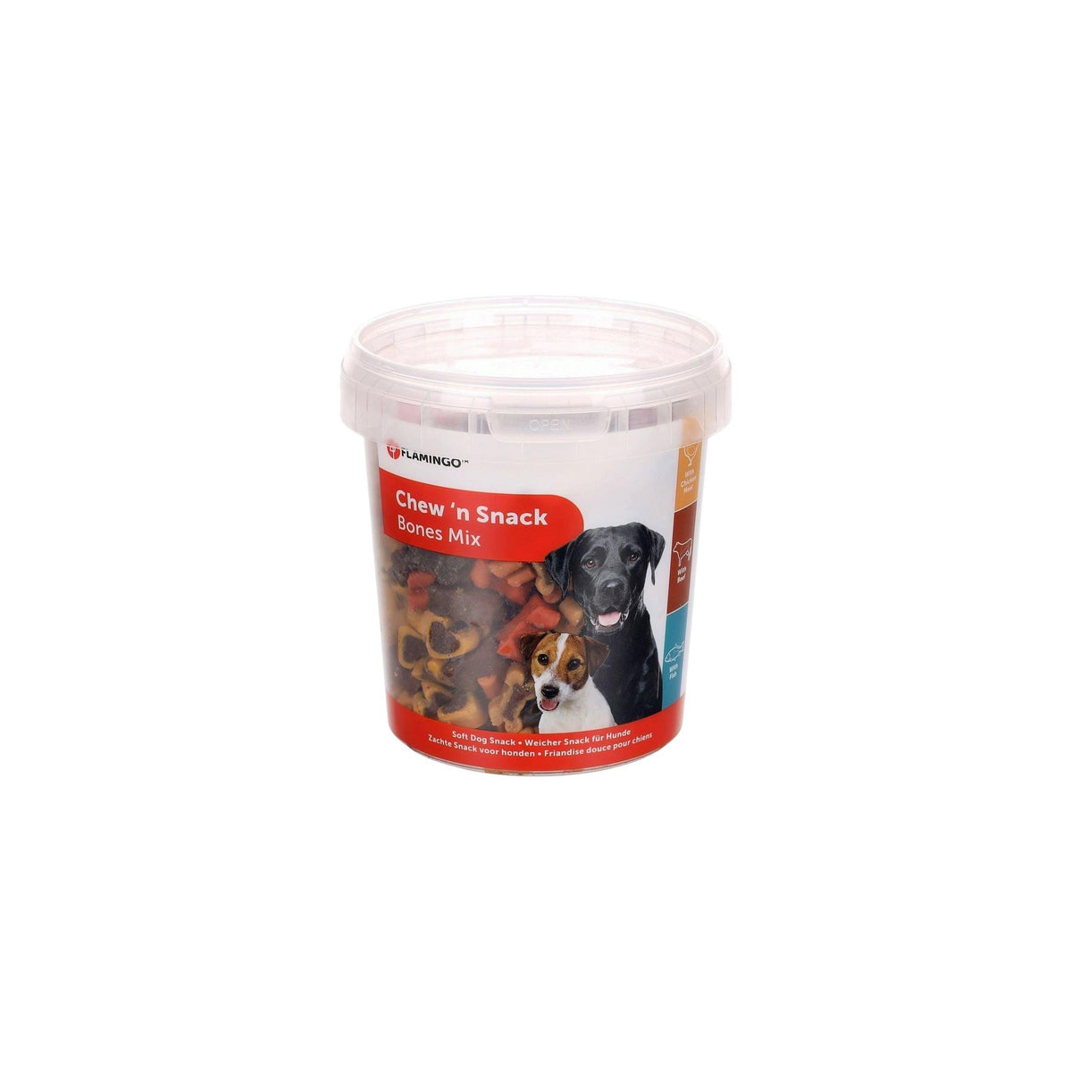 Chew'n Snack Biscuit with chicken & rice & beef Mix 500g Dog Treats