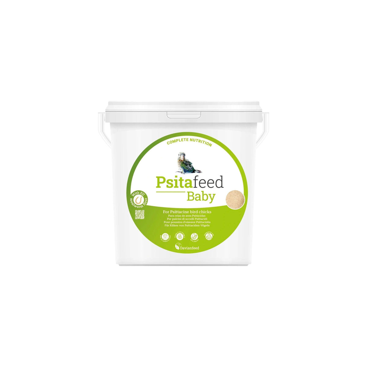 Davianfeed Psitafeed Baby Bird/Parrot Hand Rearing Food (Hand Feeding Formula) , 3kg