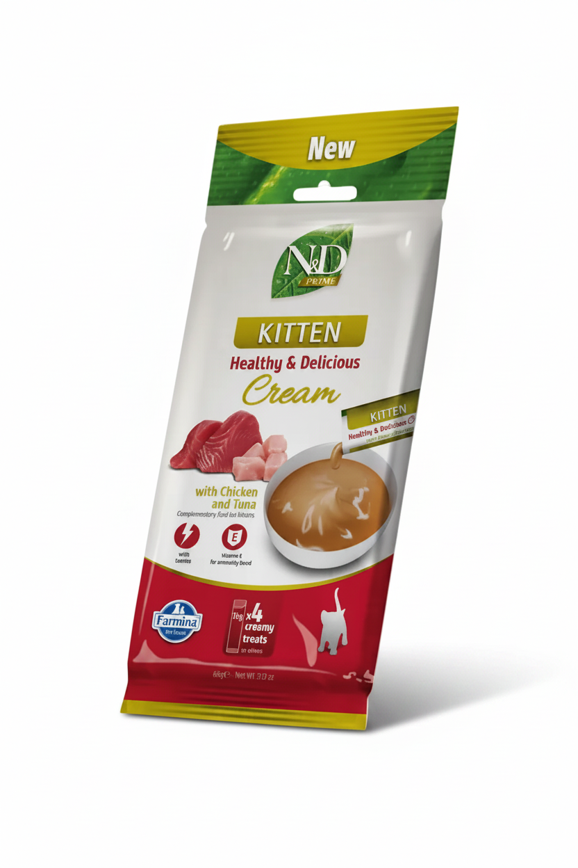 Farmina N&D Prime Kitten Chicken & Tuna Cream 60g