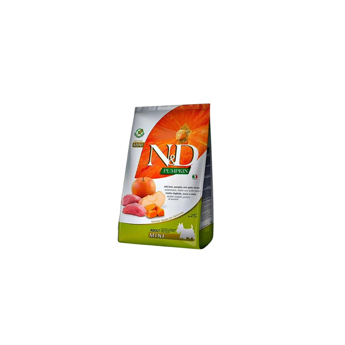 N&D Pumpkin Dog Food Adult Mini Boar and Apple 2.5KG