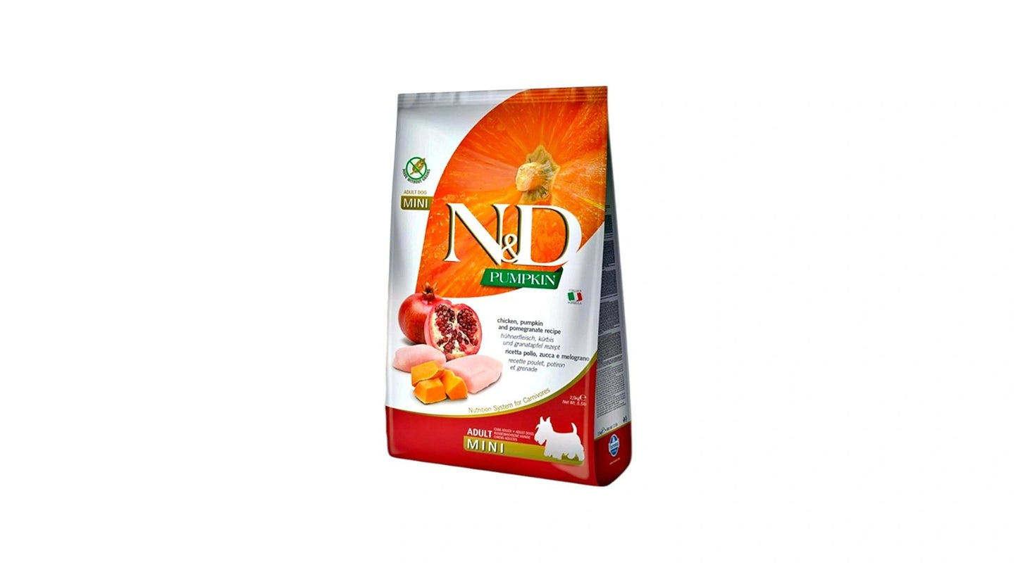 N&D Pumpkin Dog Food Adult Mini Chicken and Pomegranate 2.5KG