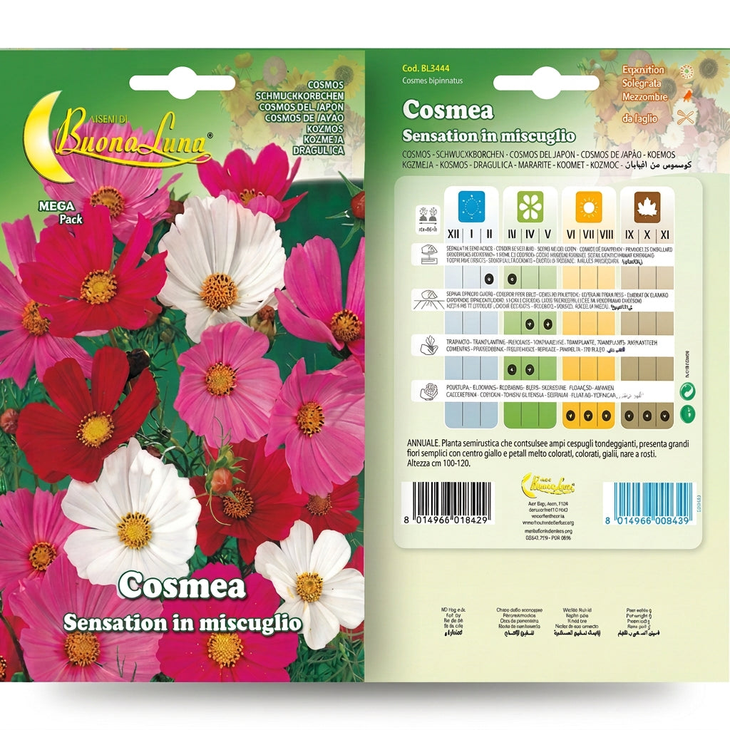 Hortus Cosmos Sensation Mix Seeds – Tall Colourful Flowers product image