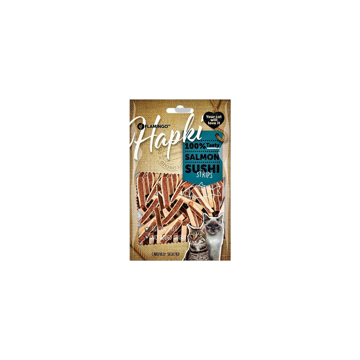 Hapki Salmon Sushi Strips Cat Treat 85G