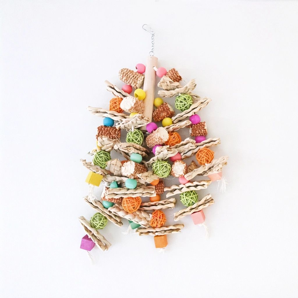 Natural Crunch Pyramid Foraging & Chew Parrot Toy (Large)