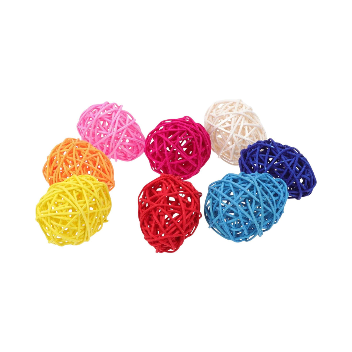 Rodent Rattan Balls Chew Toy, X 8