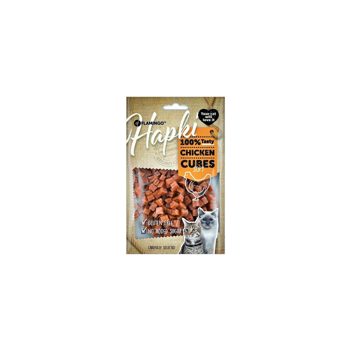 Snacks Hapki Small blocks with chicken cat treats 85g