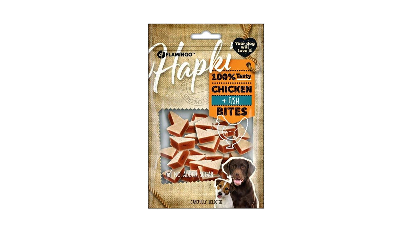 Snacks Hapki Small blocks with chicken & fish 85g Dog Treats