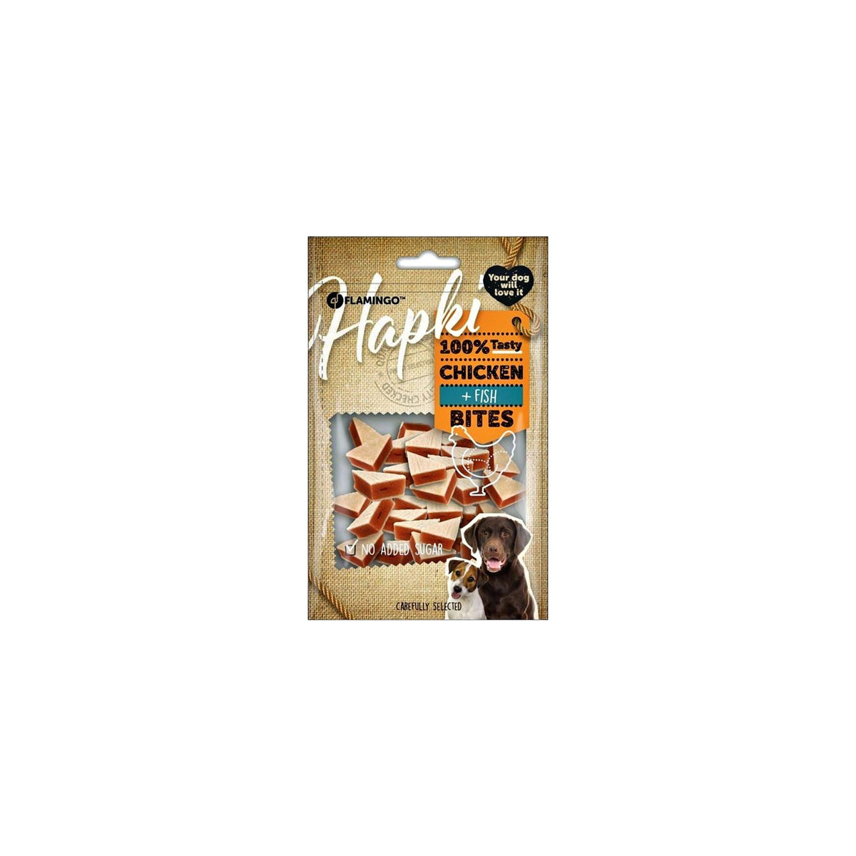 Snacks Hapki Small blocks with chicken & fish 85g Dog Treats