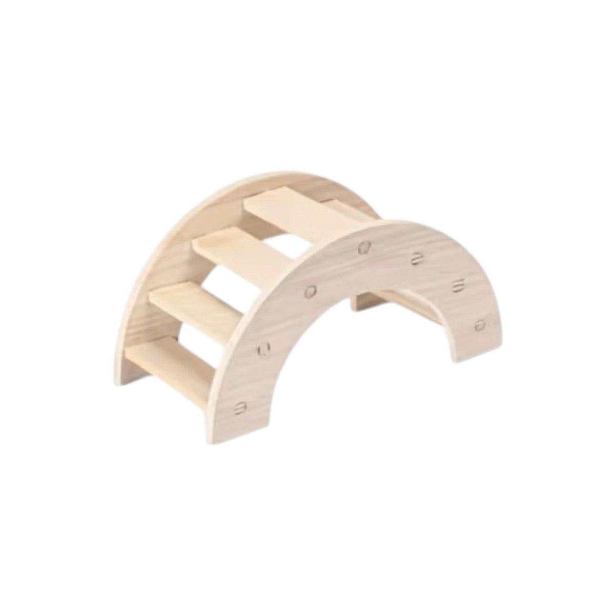 Wooden Arch Bridge Climbing Chew Toy for Hamsters and Small Rodents. 1 Piece