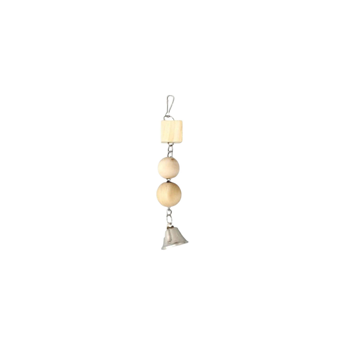 Wooden Bird Cage Toy with Bell