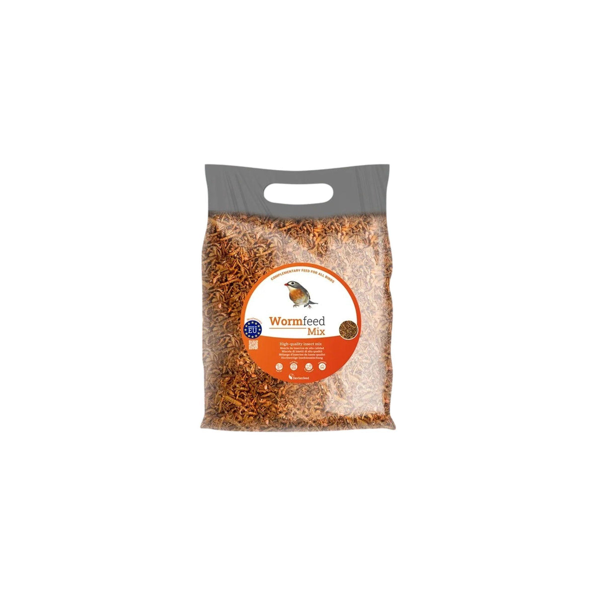 Tenebrio Molitor Wormfeed Mix, 1kg (Mix of Top Quality Dried Mealworms, Super Worms & Crickets)