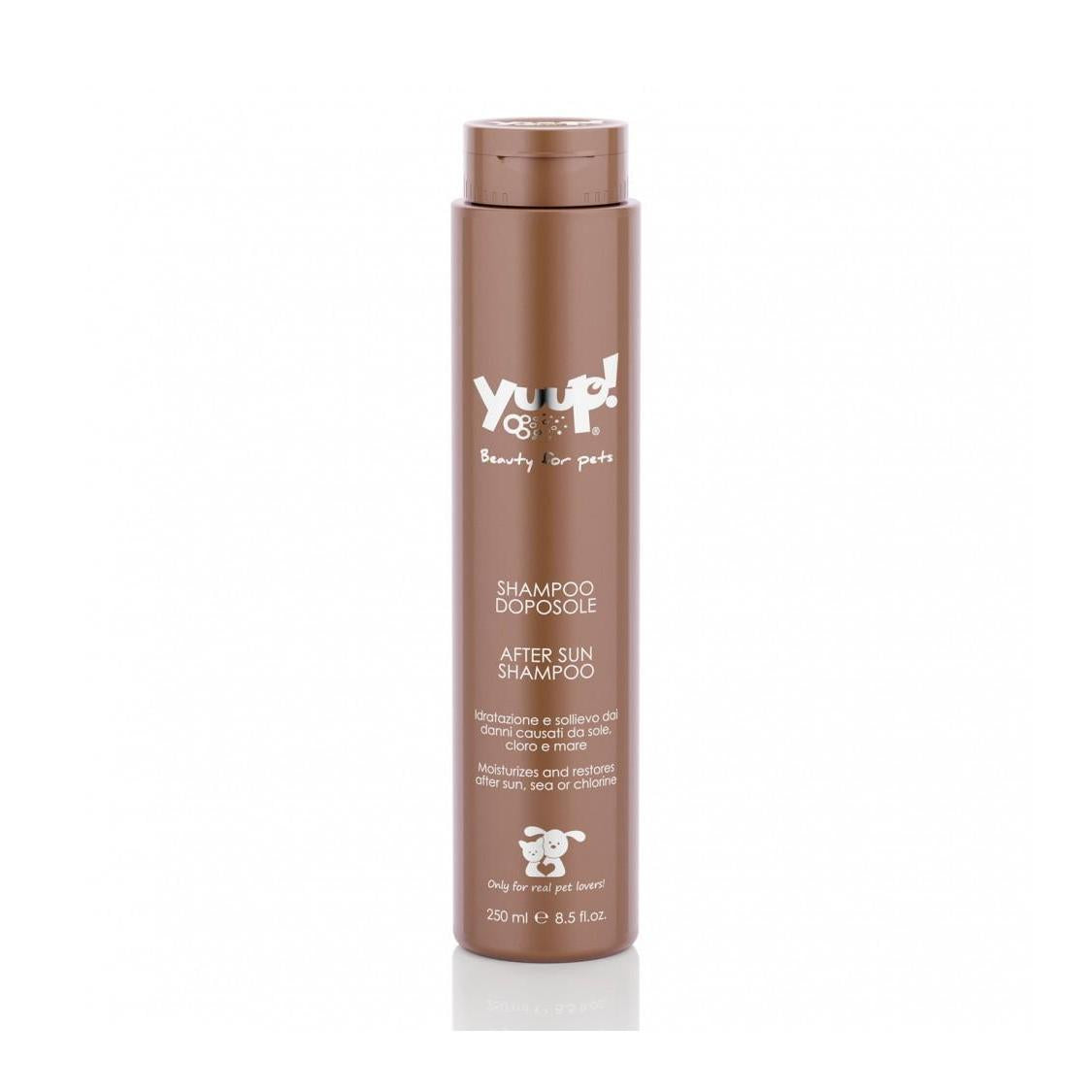 Yuup! shampoo bottle for pets on a white background