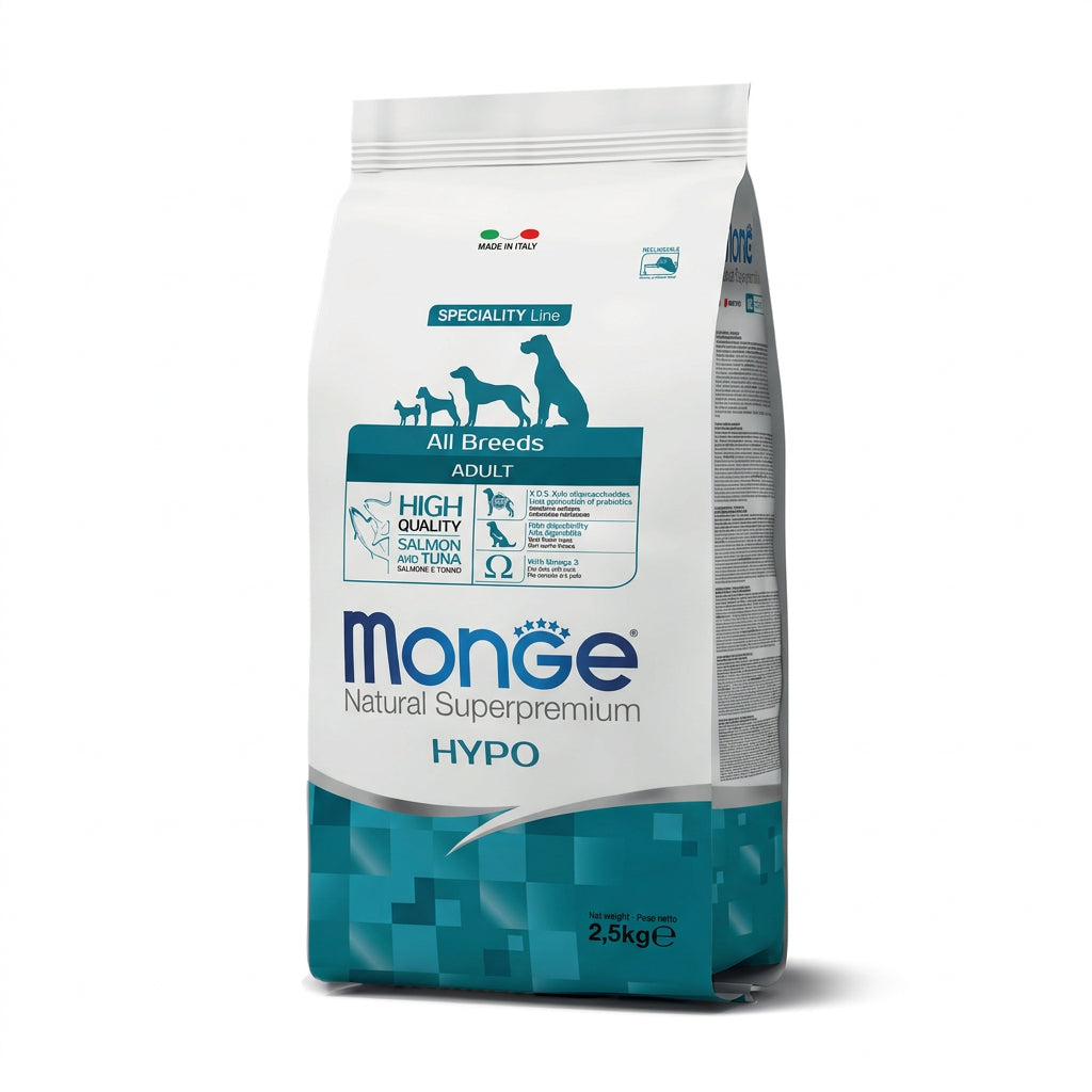 Monge All Breeds Adult Hypo Salmon & Tuna Dry Dog Food 2.5kg
