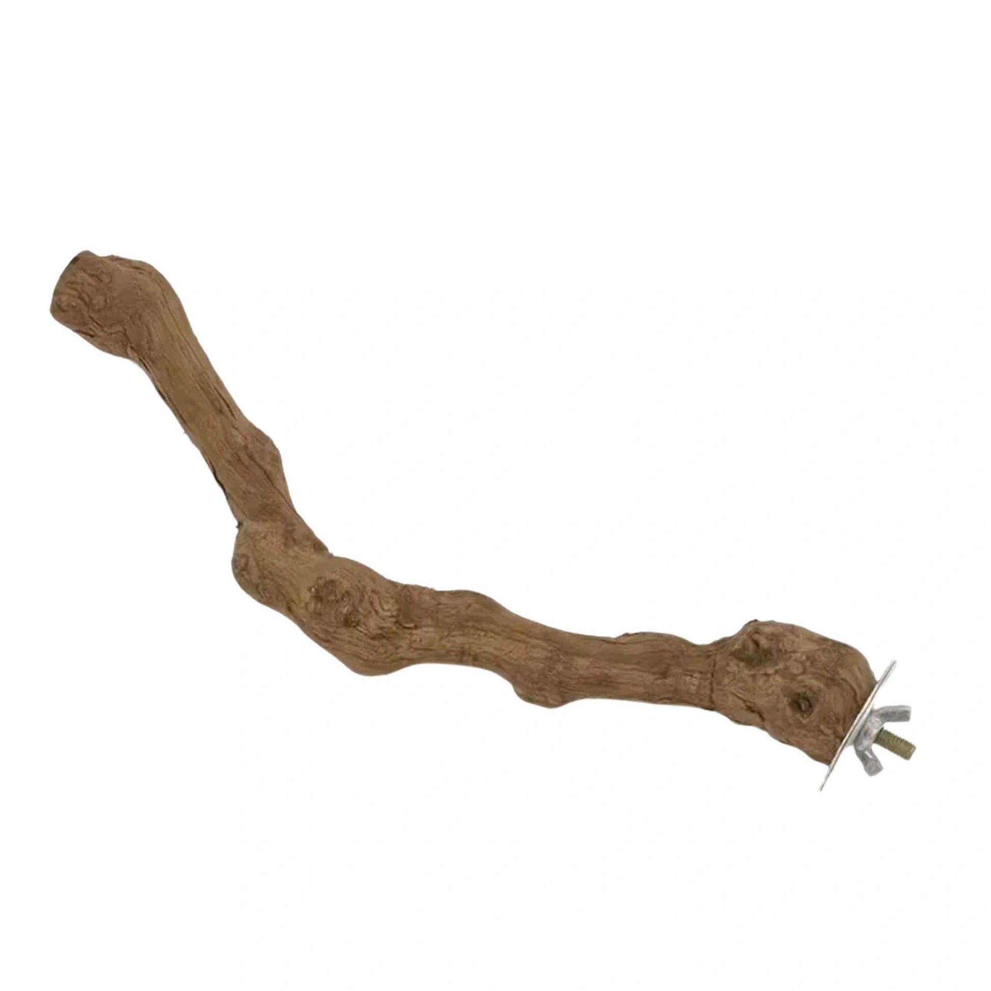 15cm Natural Wood Bird Perch – Cage Mount Branch for Parrots & Small Birds