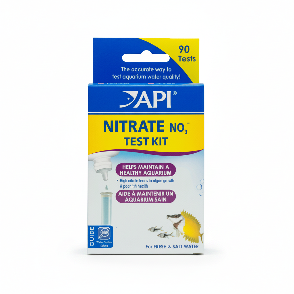 Nitrate NO3 aquarium water test kit box for 90 tests
