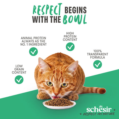 Schesir Sterilised Ham monoprotein dry cat food 1.5kg official product image 6