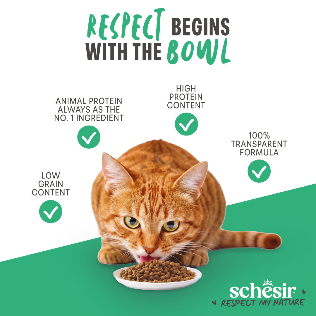 Schesir Sterilised Fish monoprotein dry cat food 1.5kg official product image 6