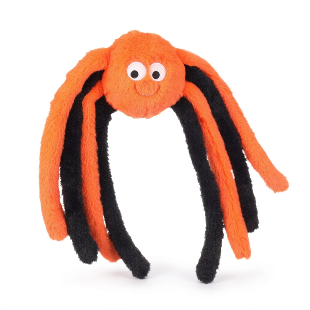 Flamingo Callie orange and black spider plush Halloween dog toy 36cm