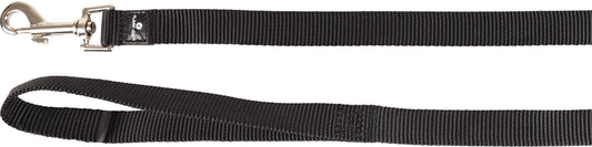 Flamingo Ziggi black nylon dog leash, 100 cm long and 20 mm wide