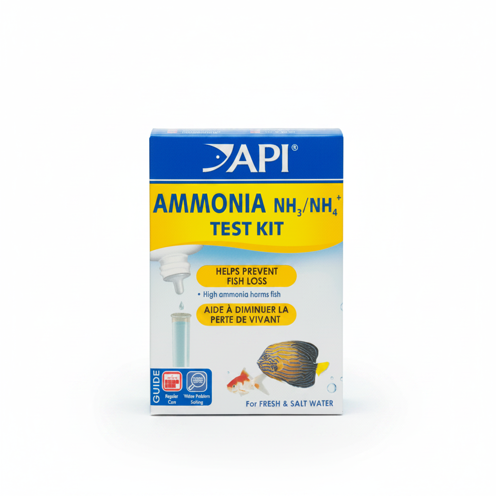 Ammonia NH3 and NH4 aquarium water test kit box for 130 tests
