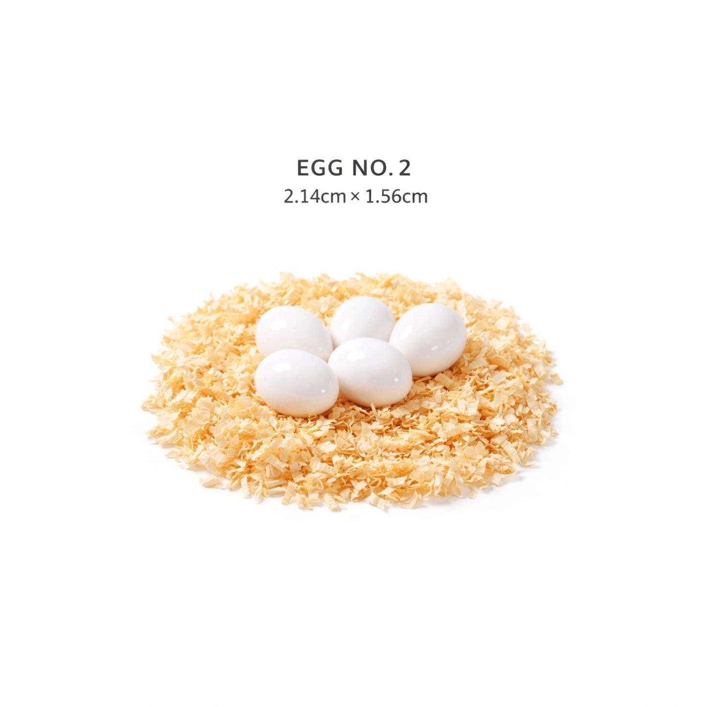 Artificial Breeding Eggs No2 - 2.14cm – Pack of 5 – For Budgies & Small Birds