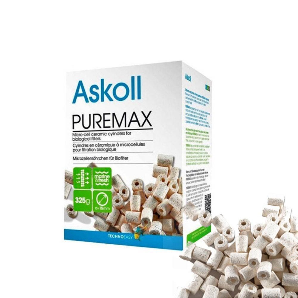 Askoll Puremax packaging with product display on a white background