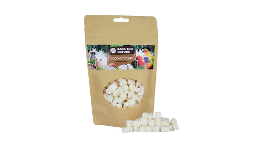 Back Zoo Nature Coconut Cubes 250 gram Parrot Bird Treats