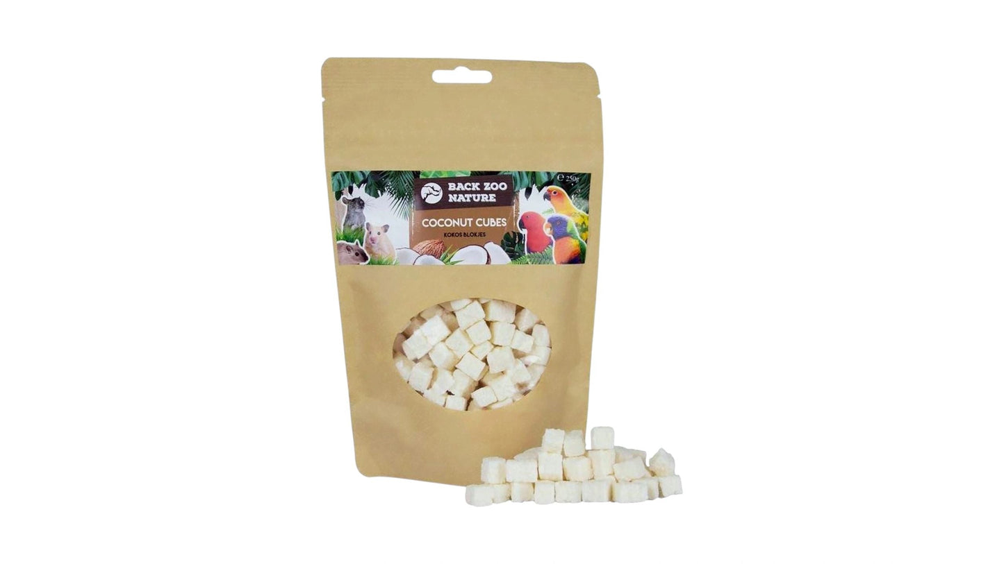 Back Zoo Nature Coconut Cubes 250 gram Rabbit, Hamster, Guniea Pig, Chinchilla Treats
