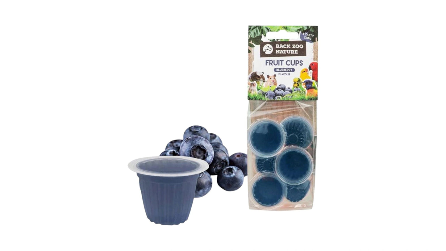 Back Zoo Nature Fruit Cups ( Jelly Pods ) Blueberry 6 pcs