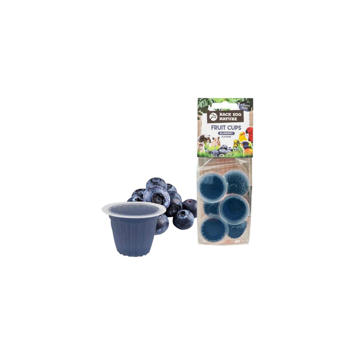 Back Zoo Nature Fruit Cups ( Jelly Pods ) Blueberry 6 pcs