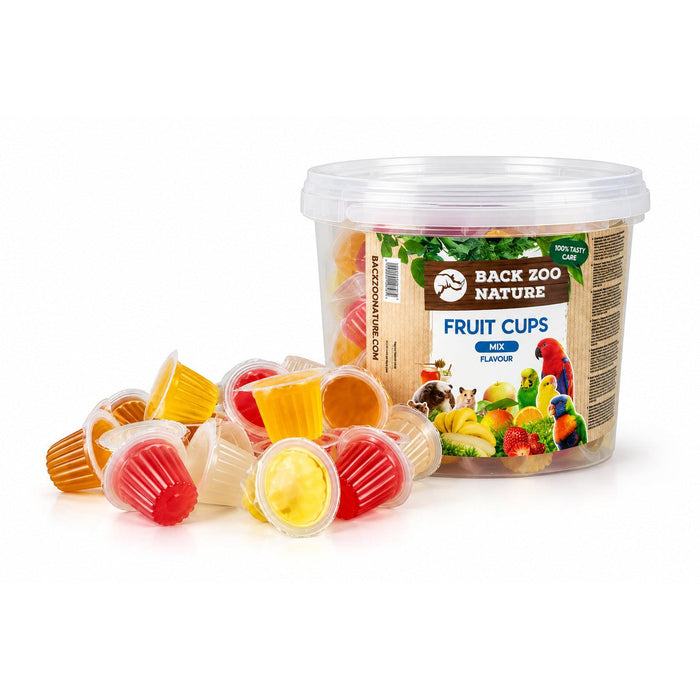 Back Zoo Nature Fruit Cups ( Jelly Pods ) Mix 100 pcs