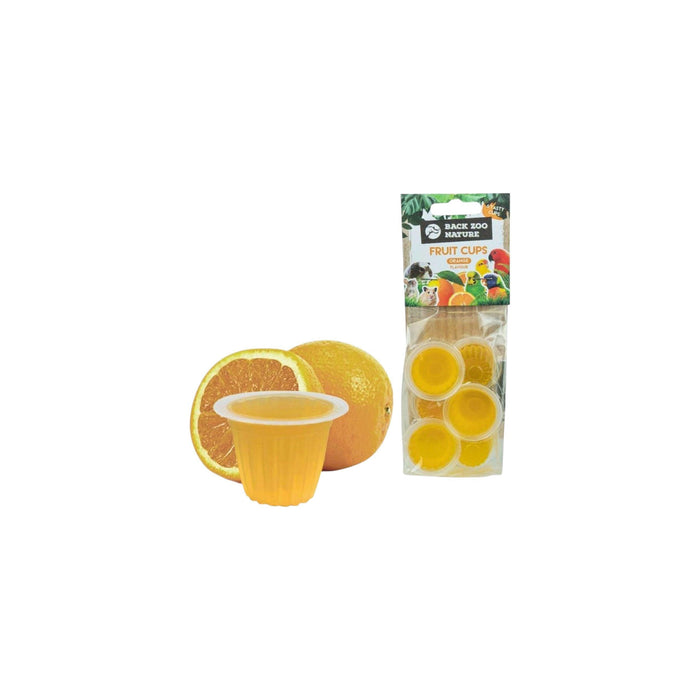 Back Zoo Nature Fruit Cups ( Jelly Pods ) Orange 6 pcs