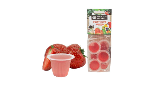 Back Zoo Nature Fruit Cups ( Jelly Pods ) Strawberry 6 pcs