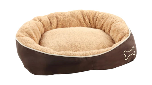 Basket Chipz Rectangle Beige Dog Bed Small - 52cm x 42 cmx 20cm