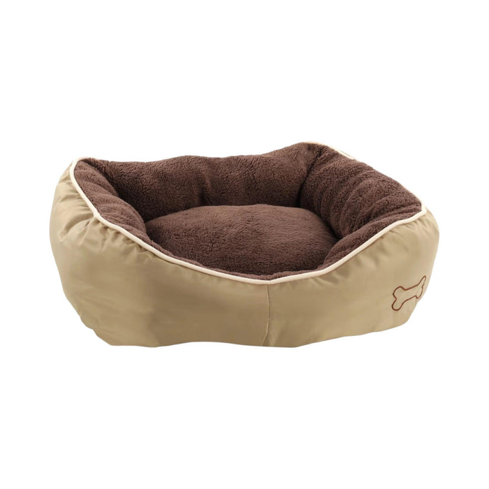 Basket Chipz Rectangle Brown Medium Dog Bed - 63cmx60cmx20cm