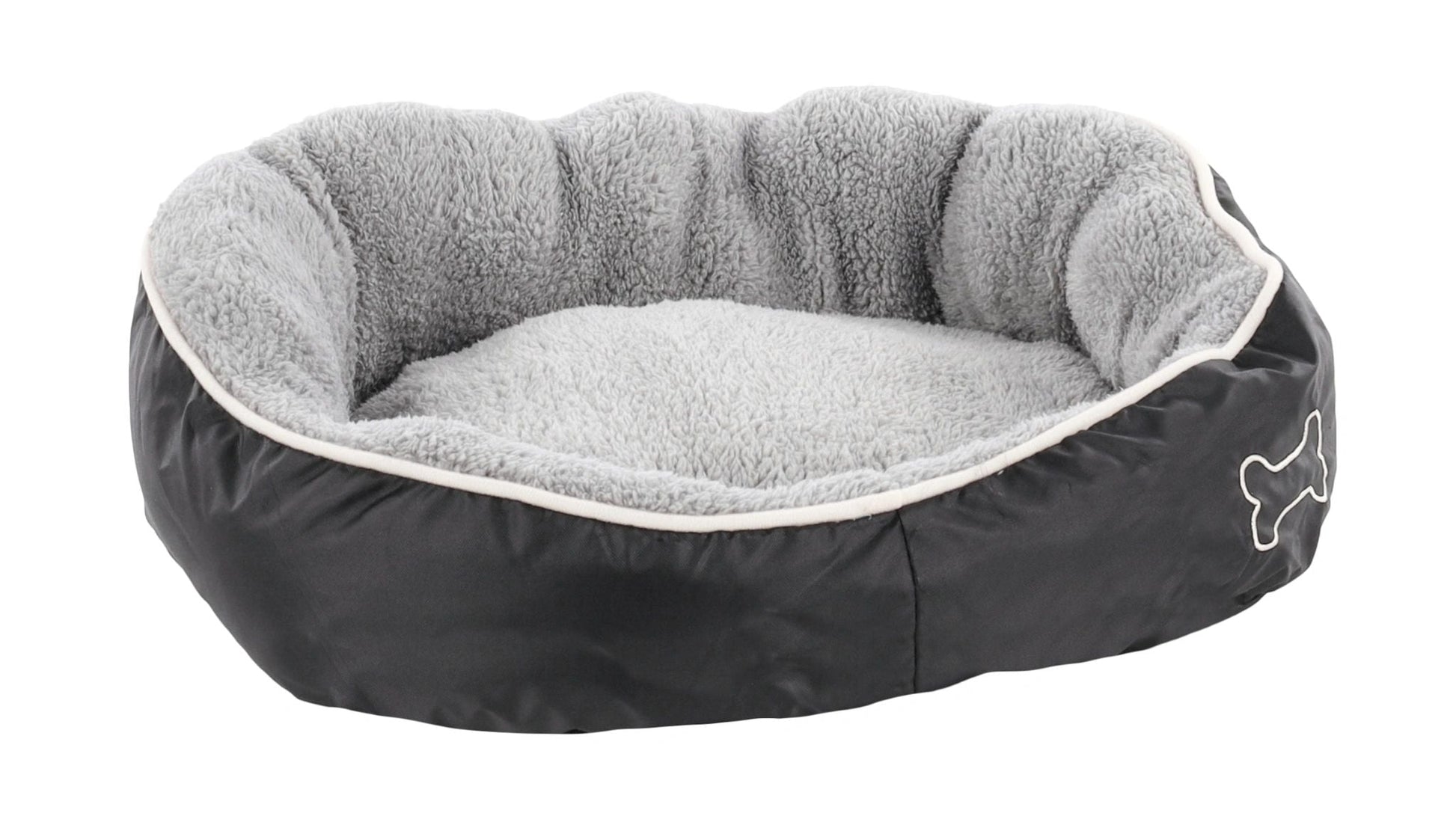 Basket Chipz Rectangle Grey Dog Bed Small - 52cmx46cmx20cm