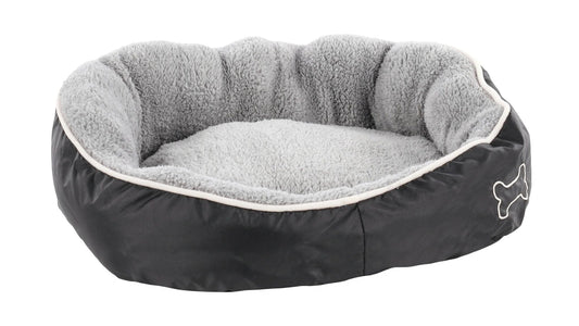 Basket Chipz Rectangle Grey Dog Bed Small - 52cmx46cmx20cm