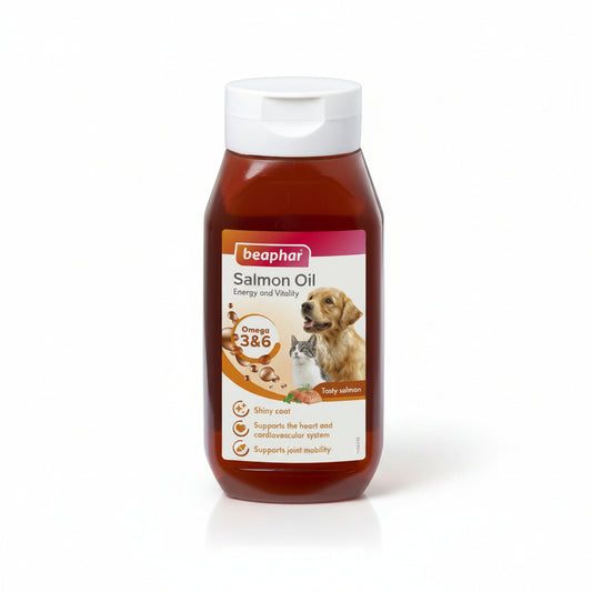 Beaphar Salmon Oil 940ml Omega 3 Supplement for Dogs and Cats