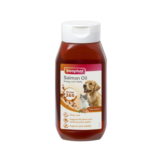 Beaphar Salmon Oil 940ml Omega 3 Supplement for Dogs and Cats